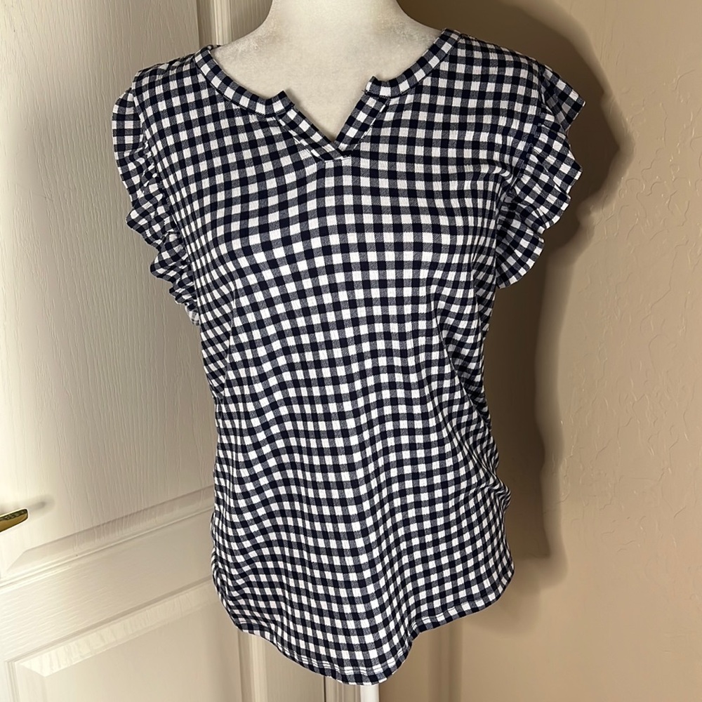 NWT  Gingham Print shirt